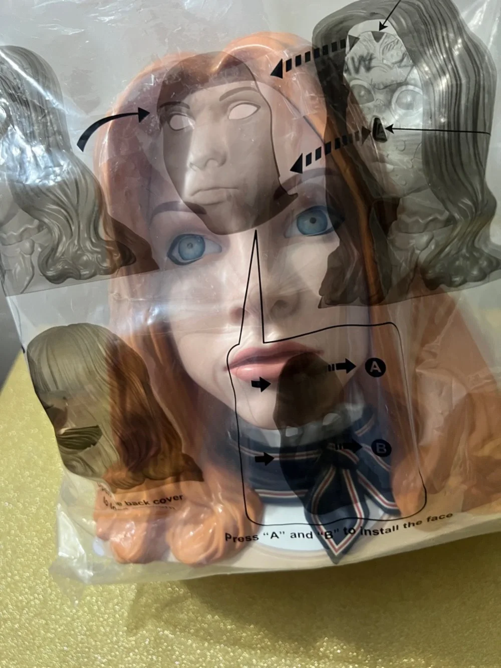New in Bag Megan 2.0 Head Bust with Detachable Face Popcorn Bucket